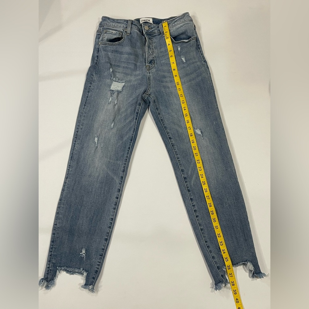 Insane Gene Distressed Blue Jeans Size 13